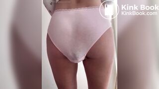 Lovely teen poops her panties for the first time