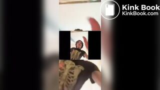 A Black Girl shit diarrhea in her Boyfriend clotes