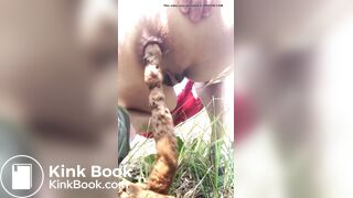 Milf shots huge load outdoors public