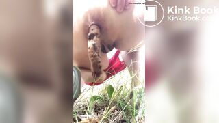 Milf shots huge load outdoors public