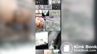 Full version of the Indian girl pooping series group