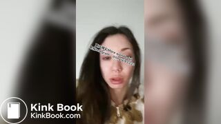 Beautiful girl spits 2