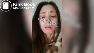 Beautiful girl spits 2