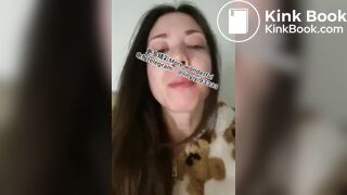 Beautiful girl spits 2