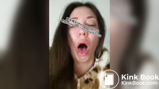 Beautiful girl spits 2