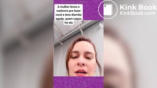 Brazil Woman shit diarrhea herself in the street