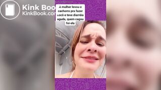 Brazil Woman shit diarrhea herself in the street