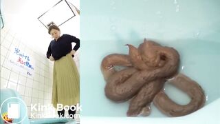 Japanese Hot Lady pooping dormitory toilet