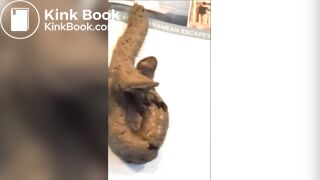 blond milf in front of guitar monster turd