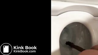 Japanese pajama girl films herself pooping