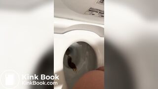 Japanese pajama girl films herself pooping