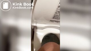Japanese pajama girl films herself pooping
