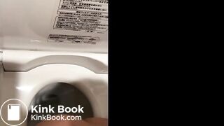 Japanese pajama girl films herself pooping