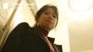 Girl clogged the toilet