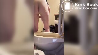 Ugly goth girl shits for cash