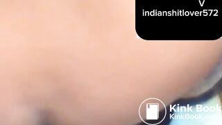 Indian desi close up shitting