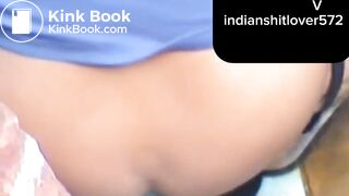 Indian desi close up shitting