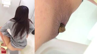 Fart before poop slide out