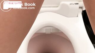 Girl shitting and farting in toilet - video 2