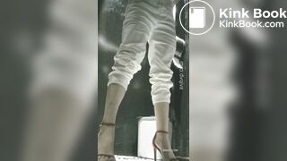 Sexy asian girl shitting, voyeur