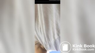 Girl has diarrhea outside - video 2