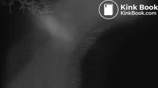 She makes a big poop while pushing with her hand