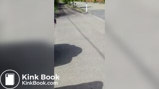 She walks around showing off her poop