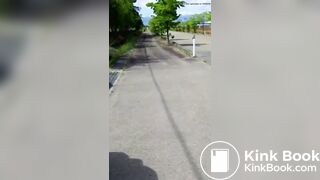 She walks around showing off her poop