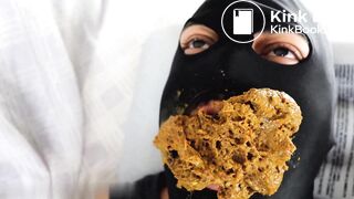 She spoon fed him a lot of shit.( POOP EATING VID).