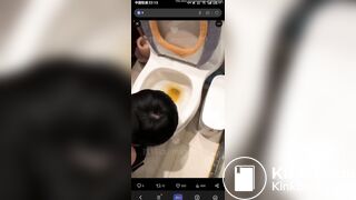eat shit from toilet