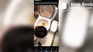 eat shit from toilet