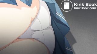 Restrained Girl unable to go to the toilet