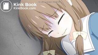 Restrained Girl unable to go to the toilet