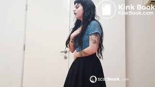 Goth Gir Lum1 Shits her panties thanks to Laxative