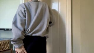 Cute ass girl desperate shits herself