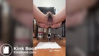 N4ancy Mexican Scort Shitting from her chair