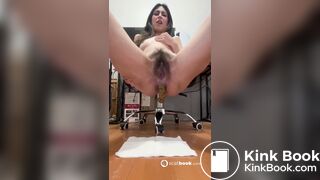 N4ancy Mexican Scort Shitting from her chair