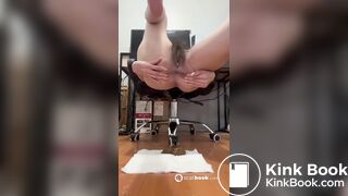 N4ancy Mexican Scort Shitting from her chair