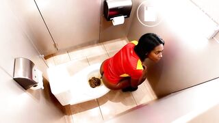 Pile of Poop dump by fast food worker