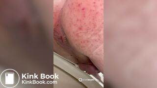 Girl farting and pooping on toilet - video 19