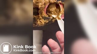 Goddess’s 2nd day feeding shit eater