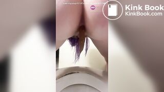 Milf big toilet shit
