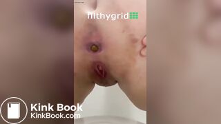 Girl pooping on toilet - video 298