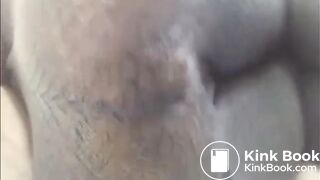 Pooping and peeing black wool tights