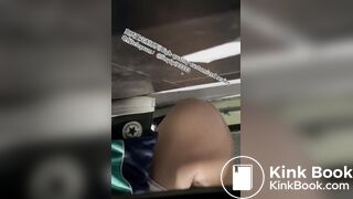 Beautiful girl poops in the toilet 56