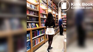 Girl shits under her skirt