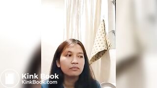 Girl Farting in The Toilet part 1