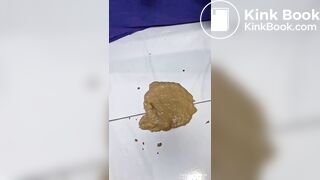 Sloppy diarrhea on floor