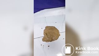Sloppy diarrhea on floor