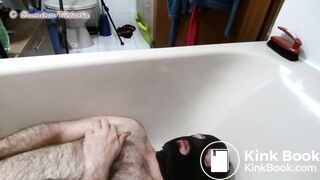Mistress pooping on her slave